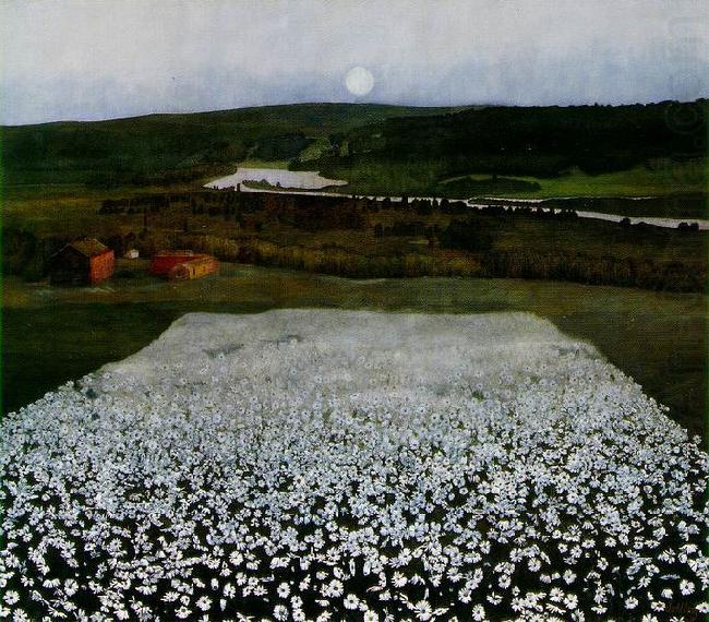 Harald Sohlberg Blomstereng nordpa china oil painting image